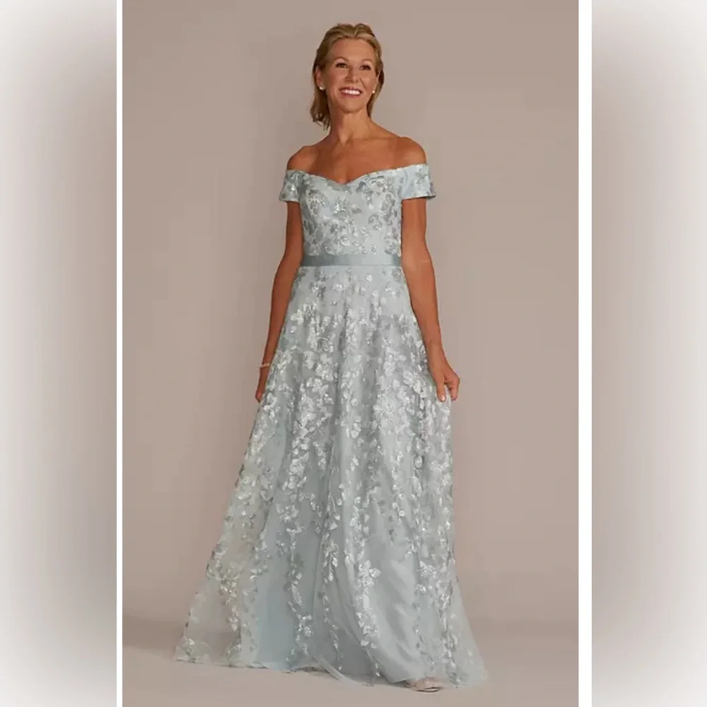 David’s Bridal Oleg Cassini Dress ALTERED - Picture 1 of 4